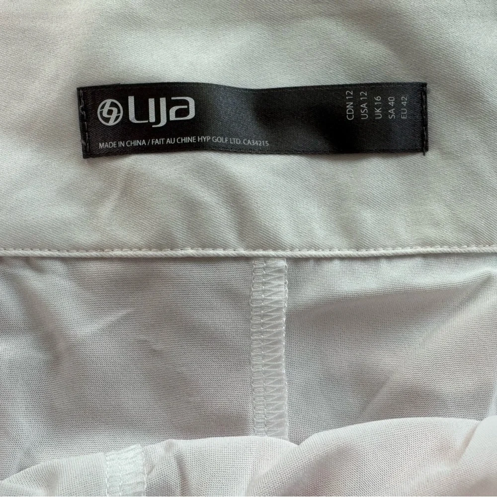 Lija Athletic Tennis Golf Skort Size 12 Lightweight Athleisure Coral Pink Shorts
